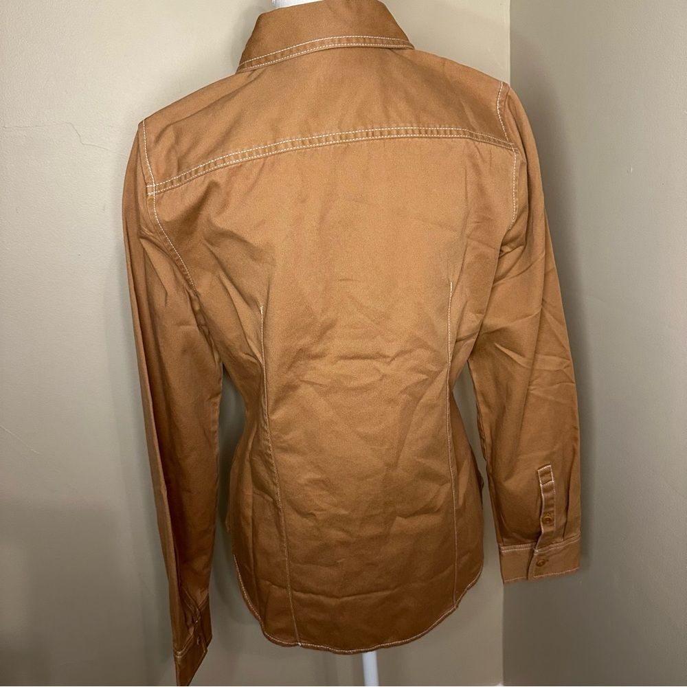 Madewell Darted Button-Up Shirt in (Re)generative Chino Size 6 - Picture 6 of 8